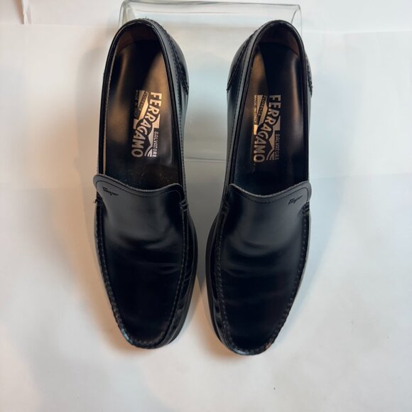 Ferragamo - Black leather loafers main image 14